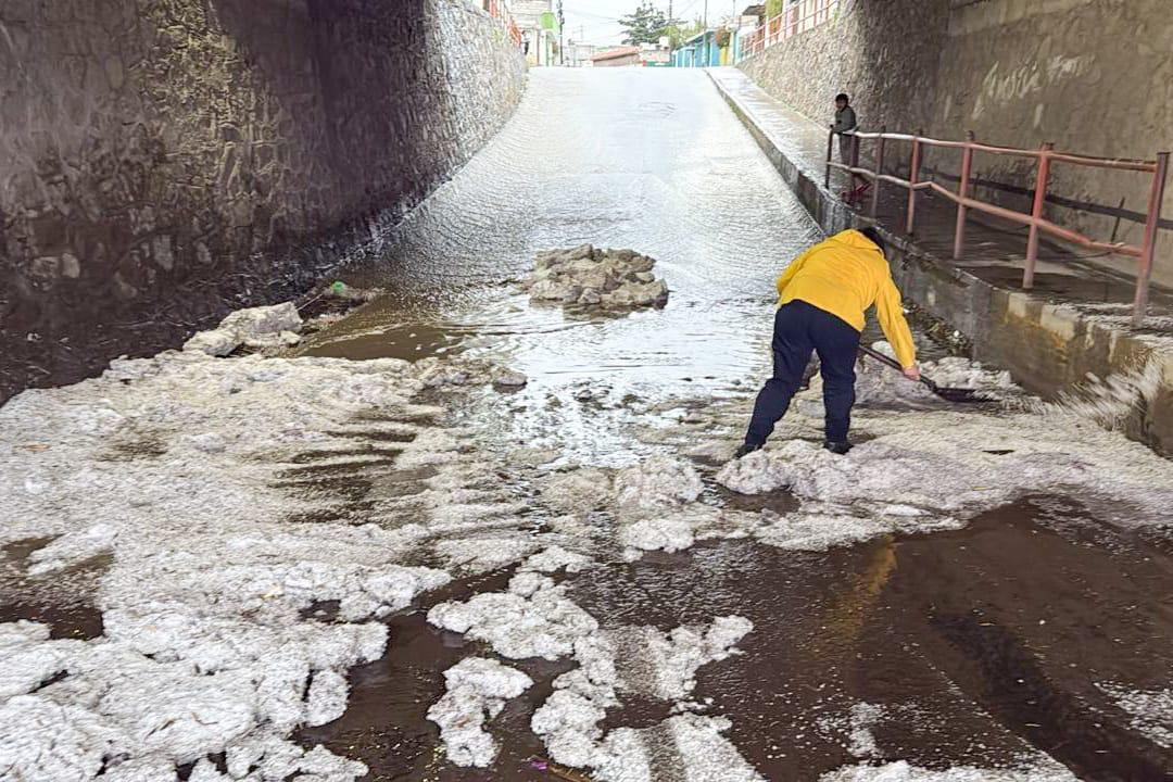 Protección Civil de Huamantla reporta saldo blanco tras fuerte granizada